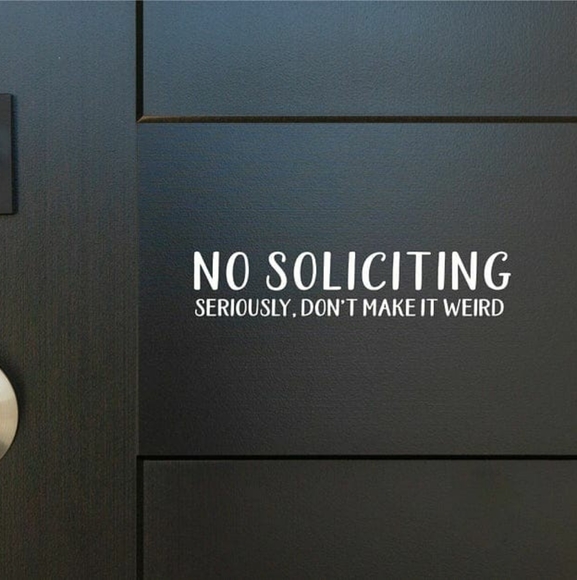 No soliciting Decals - Picture 1 of 4